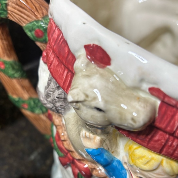 1995 Vintage Omnibus by Fitz and Floyd Santa’s Ark Christmas Pitcher - Picture 8 of 8